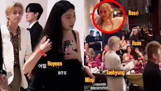 Taehyung, Jisoo, Rosé, Newjeans cute interactions at Frieze Seoul 2023 Paradise Art Festa