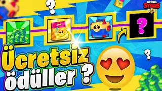 🎁ÜCRETSİZ ELMASLAR, MEGA KUTULAR ve ROZET PAKETİ 😱 7 Gün Boyunca ÜCRETSİZ hediyeler - Brawl Stars