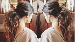 ❤How To: Messy Voluminous Ponytail Tutorial |Textured ponytail👌