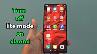 How to turn off lite mode on xiaomi miui 14 13 12
