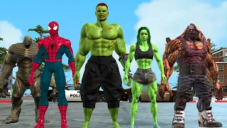 Spiderman vs Batman vs captain america Great war against bad guys Joker |Game GTA 5 Superheroes