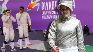 Her Teammates Couldn't Believe It! 😲 | Junior Fencing World Championships Riyadh 2024