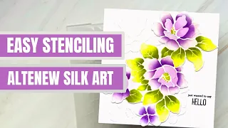 Stenciling an Embossing Folder