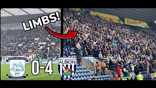 PNE 0-4 WEST BROM | HOME FANS LEAVE EARLY AND AWAY END LIMBS