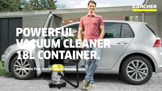 Karcher 18L stainless steel Wet and Dry Vacuum Cleaner WD 1s Classic