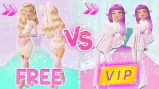 FREE OUTFITS vs VIP in Dress To Impress