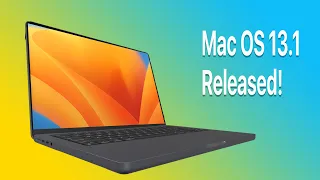 macOS 13.1 Released - What's New?