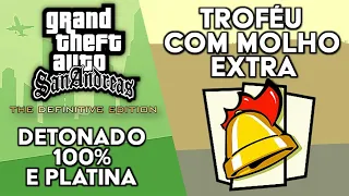 GTA San Andreas Definitive Edition - Detonado 100% e Platina - Troféu Com Molho Extra