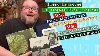 John Lennon Ultimate Collection Vs. Paul McCartney Archive Collection Vs. George Harrison!!!!