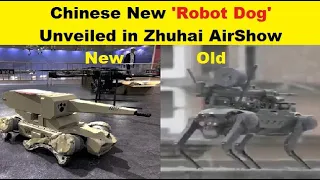 Chinese Robot Dog Armed with Cannon Unveiled in Zhuhai AirShow