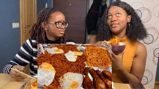 FIRST TIME TAG || Spicy Chicken Ramen and Tebokki MUKBANG