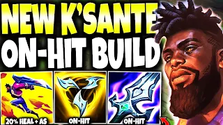 Testing the limits of New K'sante Rework and On-Hit Build: Bonus Damage, Healing and SUSTAIN