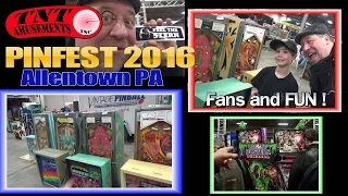 #1144 PINFEST 2016 - Allentown PA - HUNDREDS of Pinball Machines!! TNT Amusements