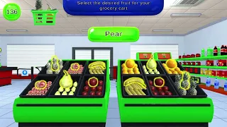 Interactive wall. Learning fruits in English