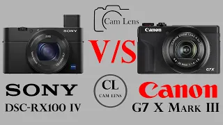 Sony DSC RX100 IV vs Canon G7 X Mark III