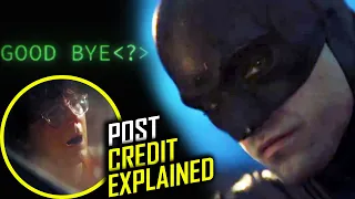The Batman Post Credit Scene Riddler Message Explained