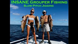 INSANE Day of Grouper Fishing!! Slow Pitch Jigging (ft. Capt.Collier)