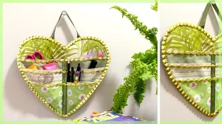 DIY ORGANIZER: How to Make a Fabric Wall Hanging Organizer