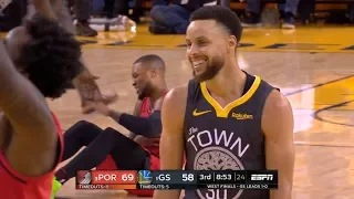 GS Warriors vs Portland Trail Blazers - Game 2 - May 16, Full 3rd Qtr | 2019 NBA Playoffs