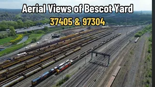 Aerial Views of Bescot Yard & Bescot Stadium | inc. 37405 & 97304