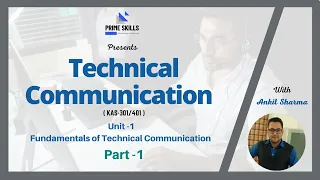 Technical Communication Unit 1 (Part 1)