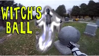 Witches Ball Haunted Cemetery Witch Ghost Hunt MotoVlog - Halloween MotoVlog Special