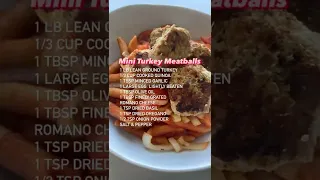 MEAL PREP WITH ME: Mini Turkey Meatballs