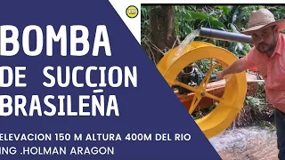 BOMBA DE SUCCION BRASILEÑA ELEVAR 160 M ALTURA 400 M DE DISTANCIA PASO A PASO