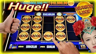 💵Omg!! The BIGGEST JACKPOTS $500 Bet at DRAGON LINK Slot in HIgh Limit