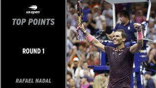 Rafael Nadal | Top Points vs. Rinky Hijikata | 2022 US Open Round 1