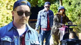 Macaulay Culkin’s Family Day Out with Brenda Song and Kids