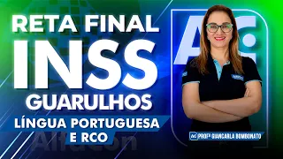 Concurso INSS 2022 - Reta Final GUARULHOS - Língua Portuguesa e RCO - AlfaCon