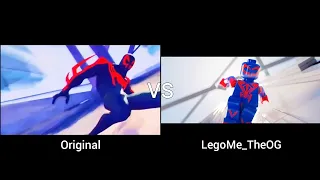 Spider-Man 2099 Animation Test but in LEGO (Scene Comparisons)