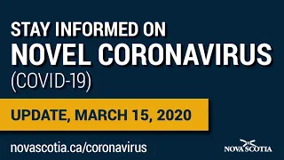 COVID-19: March 15 update from Dr.  Robert Strang