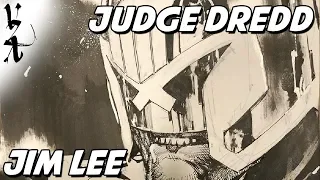 Jim Lee drawing Judge Dredd