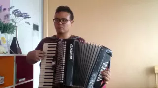 Pirates of the Caribbean them song on accordion