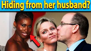 Hiding from her husband?  Are Prince Albert and Princess Charlene living separately?!