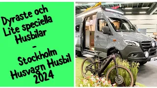 Dyraste och lite speciella husbilar (+ en lååång husvagn) på Stockholm Husvagn Husbil 2024