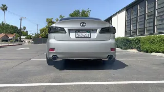 Best sounding exhaust setup for your Lexus is350!! F-Sport Axleback with Invidia Midpipe!!