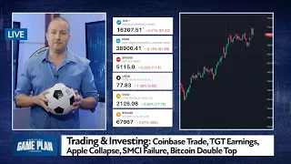 Trading & Investing: Coinbase Trade, TGT Earnings, Apple Collapse, SMCI Failure, Bitcoin Double Top