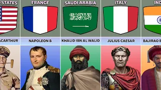 Greatest General From Different Countries