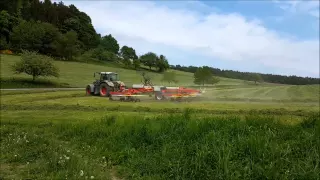 1 Schnitt 2015 Schwaden mit Fendt Vario 722 und Pöttinger top 1252 C s  line