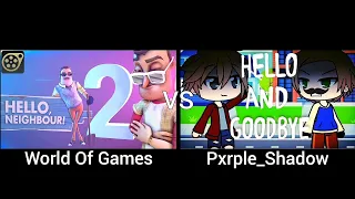 Hello Neighbor Song - Hello and Goodbye Part 5 (World Of Games vs Pxrple_Shadow)