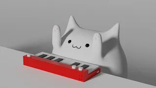 Bongo Cat But It's 3D Animated