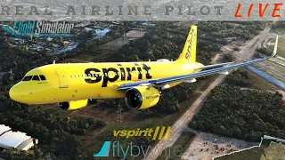 FlyByWire A320 NEO | #msfs2020 | Real Airbus Captain | vSpirit OPS+SOPs | KFLL-KATL..Attempt #2