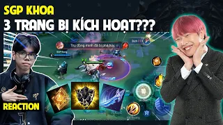 [REACTION] SGP Khoa - Lên 3 trang bị kích hoạt sẽ như thế nào | BLV Thanh Tùng