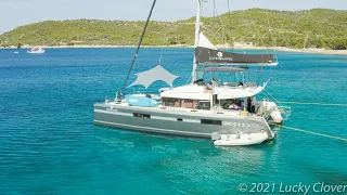 ⛵🍀 Lucky Clover Catamaran Lagoon 52F | FYLY Yachting & Travel | Crewed Yacht Charters in Greece