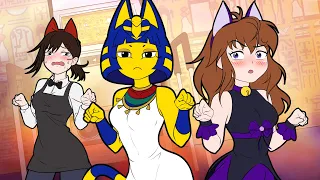 SAD CAT DANCE | But ANKHA and KOBENI Crash It (Animation MEME)