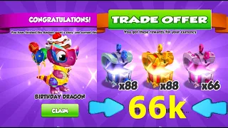 Have you got Birthday Dragon-Dragon Mania legends | Used 66k Trade offer in Nulvind Dragon board