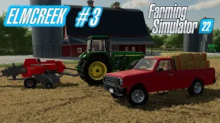 Equipment changes and adventures with small bales! - Farming Simulator 22 - ELMCREEK Episode 3